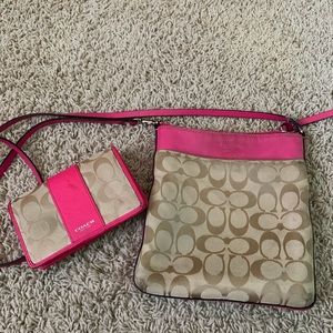 Coach purse and wallet